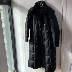 Marc New York down long coat with hood
